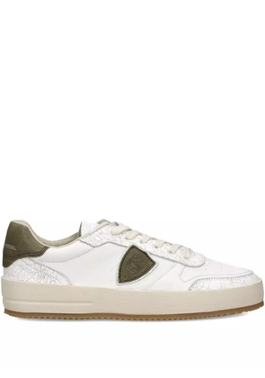 Philippe Model Paris Nice leather-panelled sneakers - White