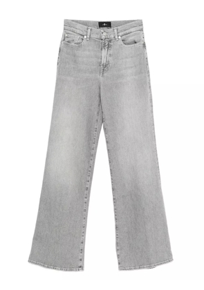 7 For All Mankind Lotta high-waisted wide-leg jeans - Grey