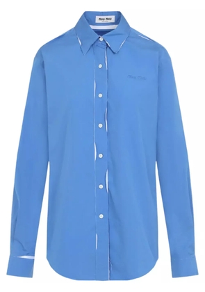 Miu Miu poplin shirt - Blue