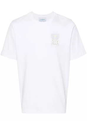Casablanca Tennis Pastelle cotton T-shirt - White