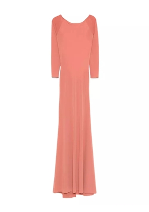Alex Perry open-back long-sleeve maxi dress - Pink
