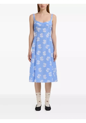 Marni floral print slip dress - SRB50 blue