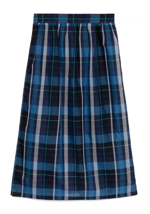 To b. by agnès b. Sheer Checked skirt - Blue