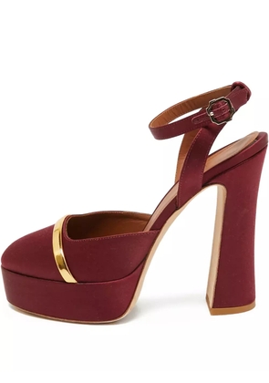 Malone Souliers pre-owned 100mm platform sandals - Red