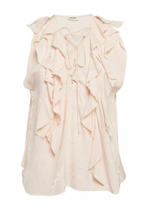 Zadig&Voltaire pre-owned ruffle-detail blouse - Pink