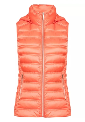 Michael Michael Kors detachable-hood down gilet - Orange