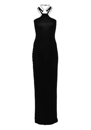 Nensi Dojaka multi-strap maxi dress - Black