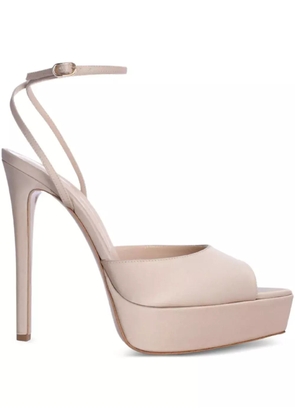 Andrea Wazen 150mm Loulou platform stiletto pumps - Neutrals