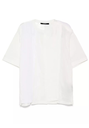 SONGZIO asymmetric vertical T-shirt - White
