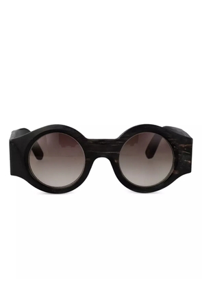 Rigards x Uma Wang round-frame sunglasses - Black