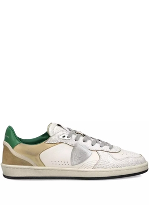 Philippe Model Paris Nice textured leather sneakers - White