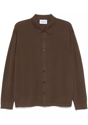 D4.0 wool cardigan - Brown