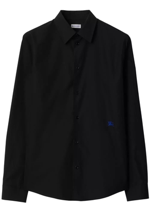 Burberry EKD-embroidered cotton shirt - Black