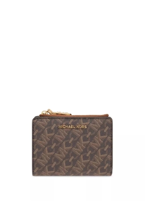 Michael Michael Kors logo print wallet - Brown