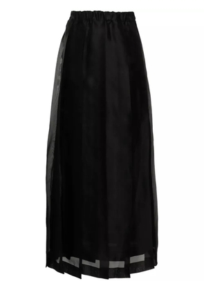 Fabiana Filippi pleat organza skirt - Black