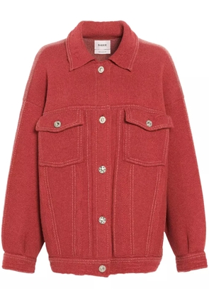 Barrie cashmere-cotton denim jacket - Red