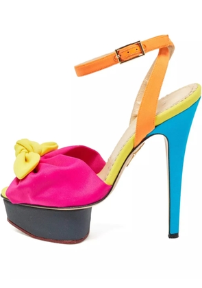 Charlotte Olympia pre-owned 135mm platform sandals - Pink