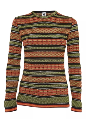Missoni Pre-Owned patterned-jacquard T-shirt - Green