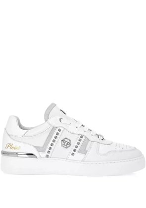 Philipp Plein stud-embellished low-top sneakers - White