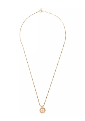 Christian Dior Pre-Owned CD pendant necklace - Gold