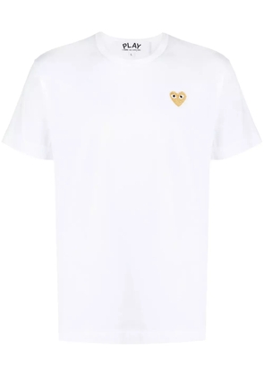 Comme Des Garçons Play embroidered logo cotton T-shirt - White