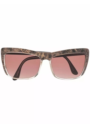 Linda Farrow square tinted sunglasses - Brown