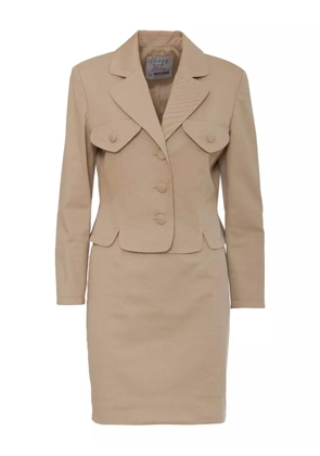 Moschino Pre-Owned cotton skirt suit - Neutrals