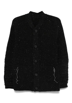 Layer Zero button-fastening ribbed cardigan - Black