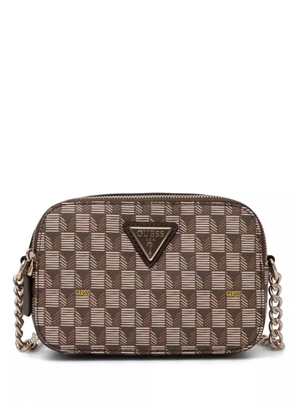 GUESS USA mini G-wave cross body bag - Brown