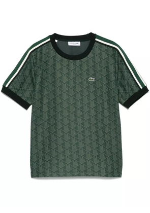 Lacoste monogram-jacquard T-shirt - Green