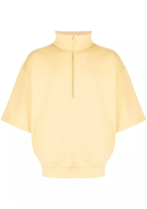FEAR OF GOD ESSENTIALS drop-shoulder half-zip shirt - Yellow