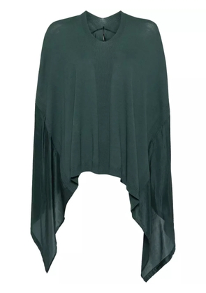 Masnada draped hi-lo blouse - Green