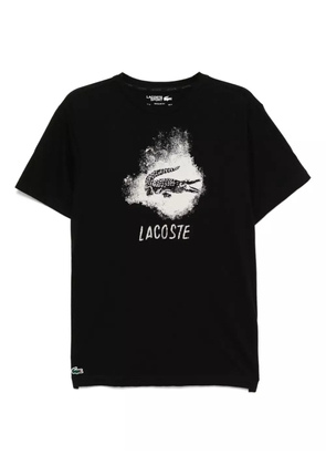 Lacoste ultra dry graphic sport T-shirt - Black
