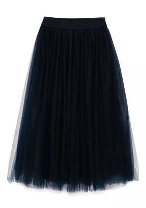 Fabiana Filippi Tulle midi skirt - Blue