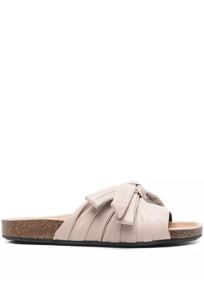 JW Anderson bow flat slides - Neutrals