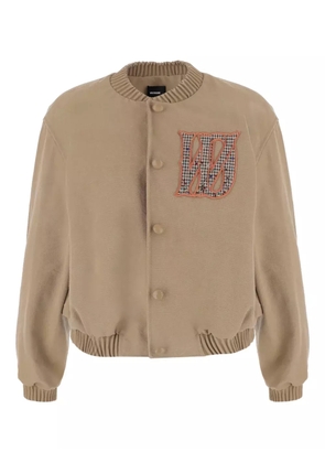 We11done cotton-blend bomber jacket - Neutrals