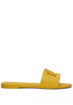 Dolce & Gabbana Bianca DG-logo slides - Yellow
