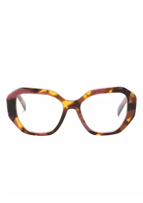 Prada Eyewear geometric-frame glasses - Pink