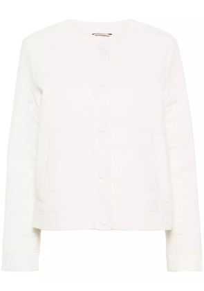 BOSS check-pattern padded jacket - Neutrals