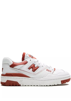 New Balance 550 logo-embossed leather sneakers - White