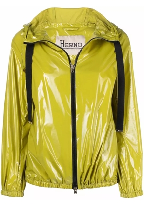 Herno zip-fastening hooded jacket - Green