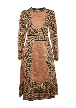 Missoni Pre-Owned floral-jaquard midi dress - Neutrals