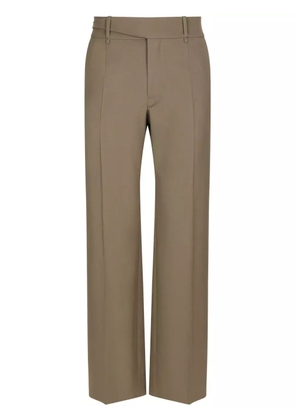 Dolce & Gabbana straight-leg virgin-wool trousers - Neutrals