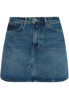 SAMSOE SAMSOE organic cotton denim skirt - Blue