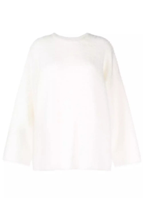 b+ab crew-neck brushed-effect jumper - Neutrals