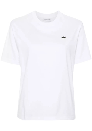 Lacoste logo-patch cotton T-shirt - White