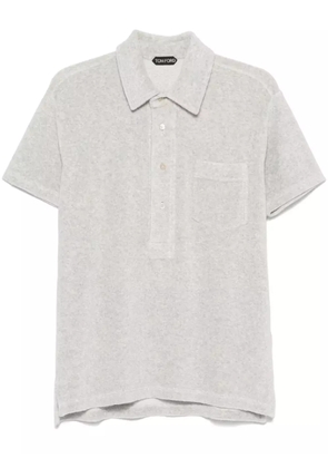 TOM FORD towelling polo shirt - Grey