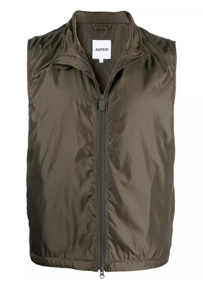 ASPESI technical zipped-up gilet - Green