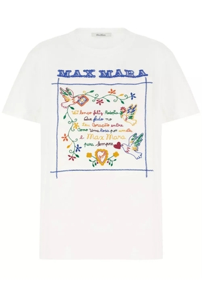 Max Mara embroidered T-shirt - White