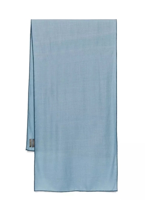 N.Peal Tipped Pashmina scarf - Blue